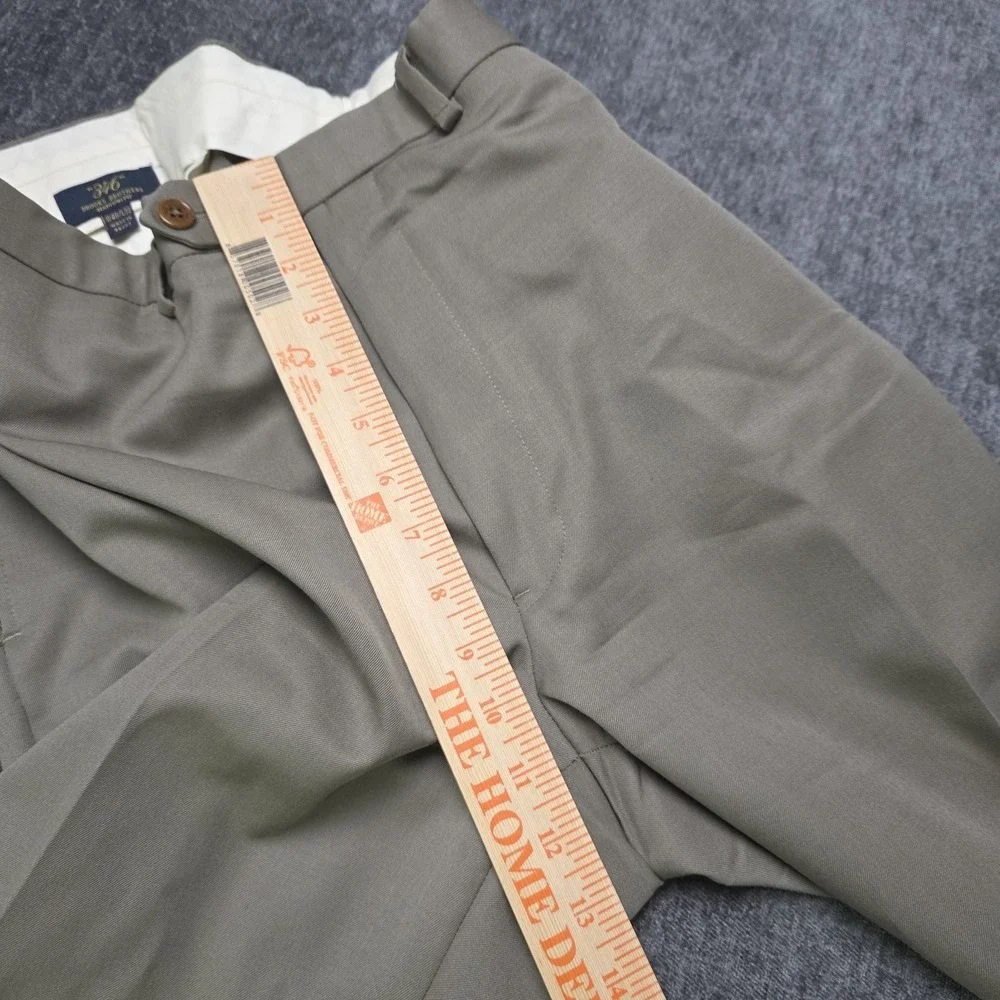 Brooks Brothers 346 Madison Fit Pants Mens 40x32 Wool Brown Trousers Slacks